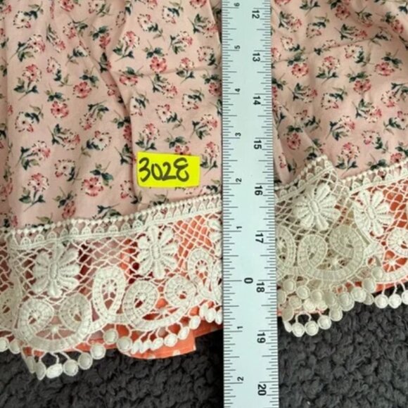 dress baby girl 3 cream orange floral‎ classic flowy vintage - Picture 7 of 7